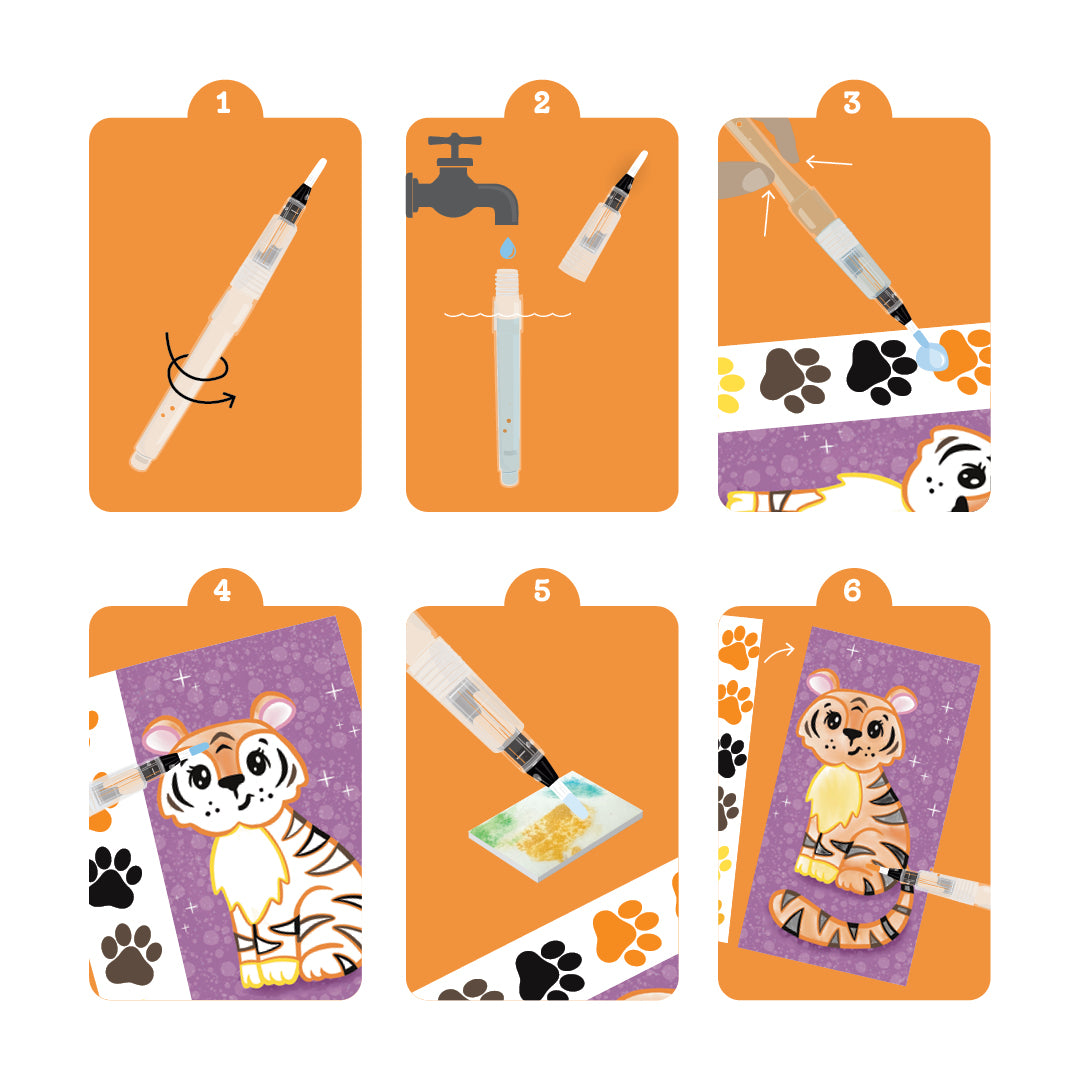 Tiger Tribe - Paint a Picture Wild Animals