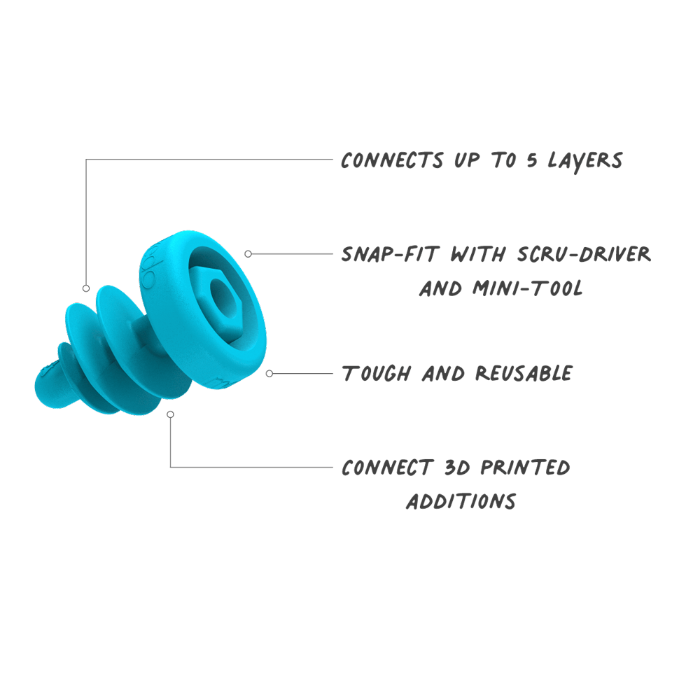 Makedo - STARTER | Upcycled Cardboard Construction Toolkit