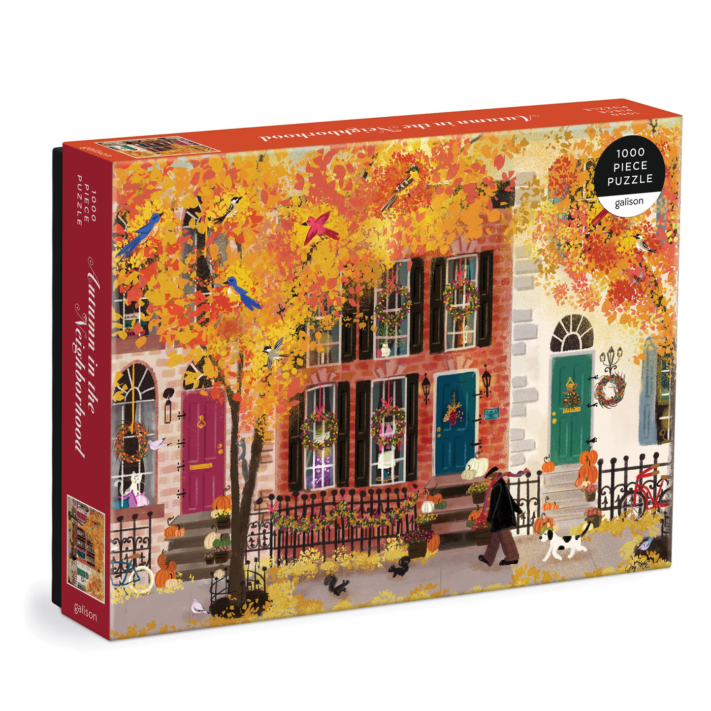 Galison - Autumn in the Neighbourhood by Joy Laforme 1000 Piece Puzzle