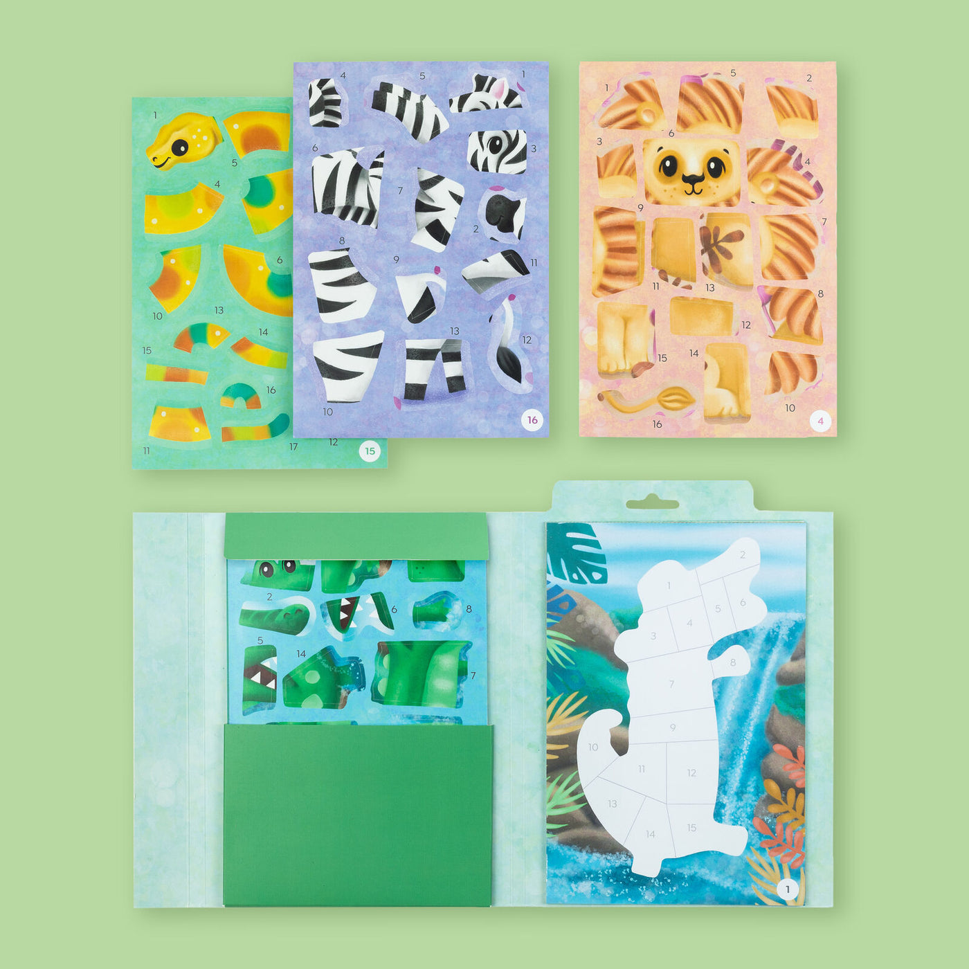 Tiger Tribe - Sticker By Numbers Animals