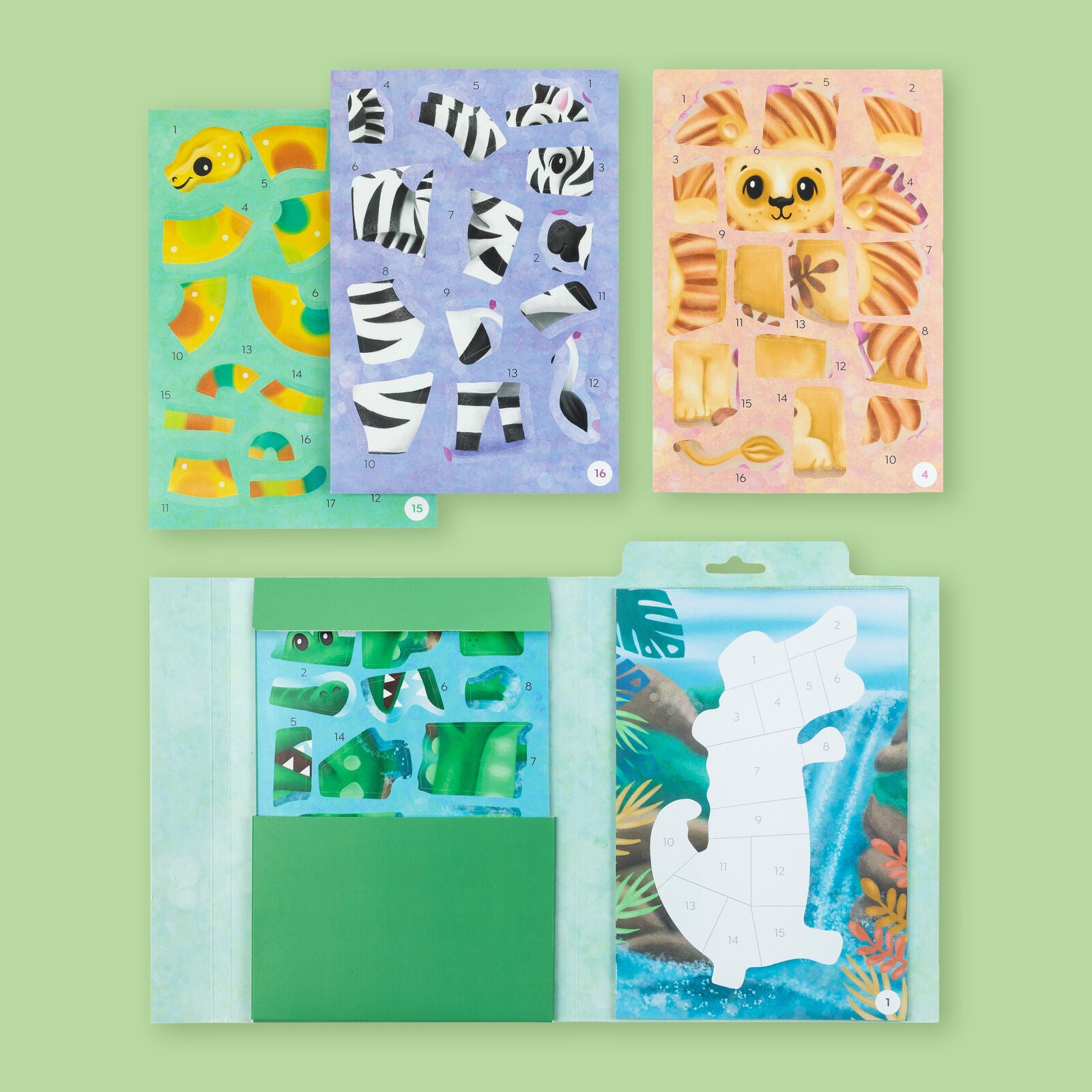 Tiger Tribe - Sticker By Numbers Animals