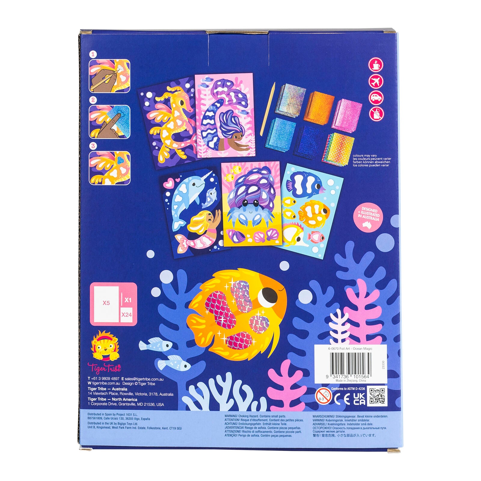 Tiger Tribe - Foil Art Ocean Magic