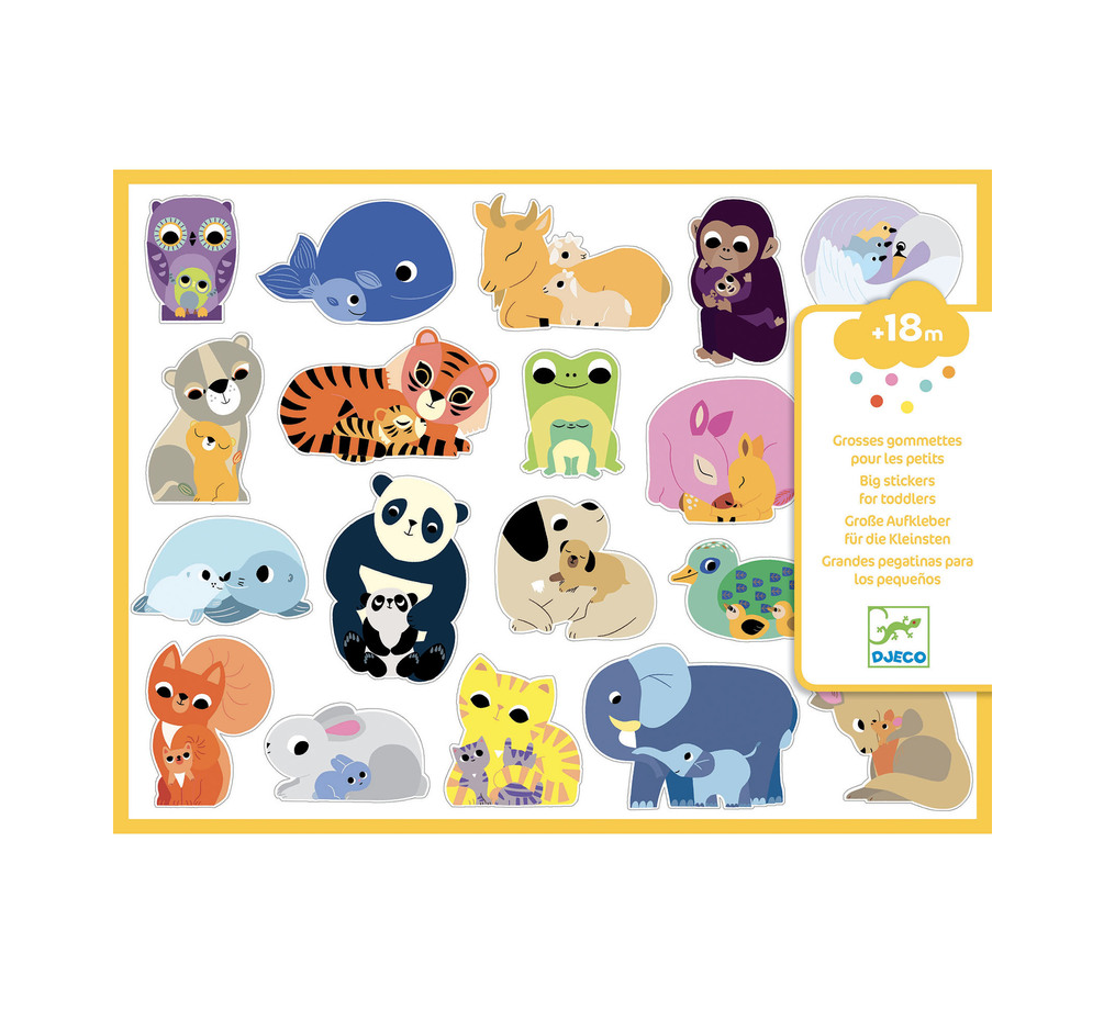 Djeco - Mums and Babies 100 Stickers
