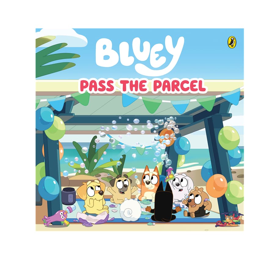 Bluey Pass the Parcel Children's Book Cover