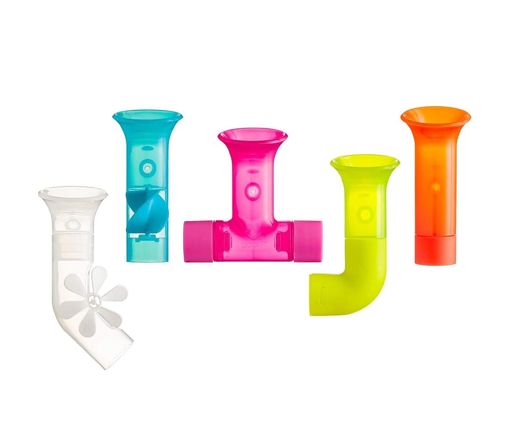 Boon Pipes - white, blue, pink, yellow, orange
