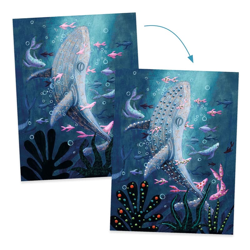 Djeco - Ocean Depths 3D Painting Set
