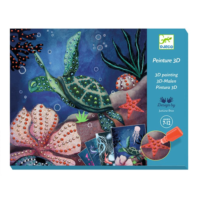 Djeco - Ocean Depths 3D Painting Set