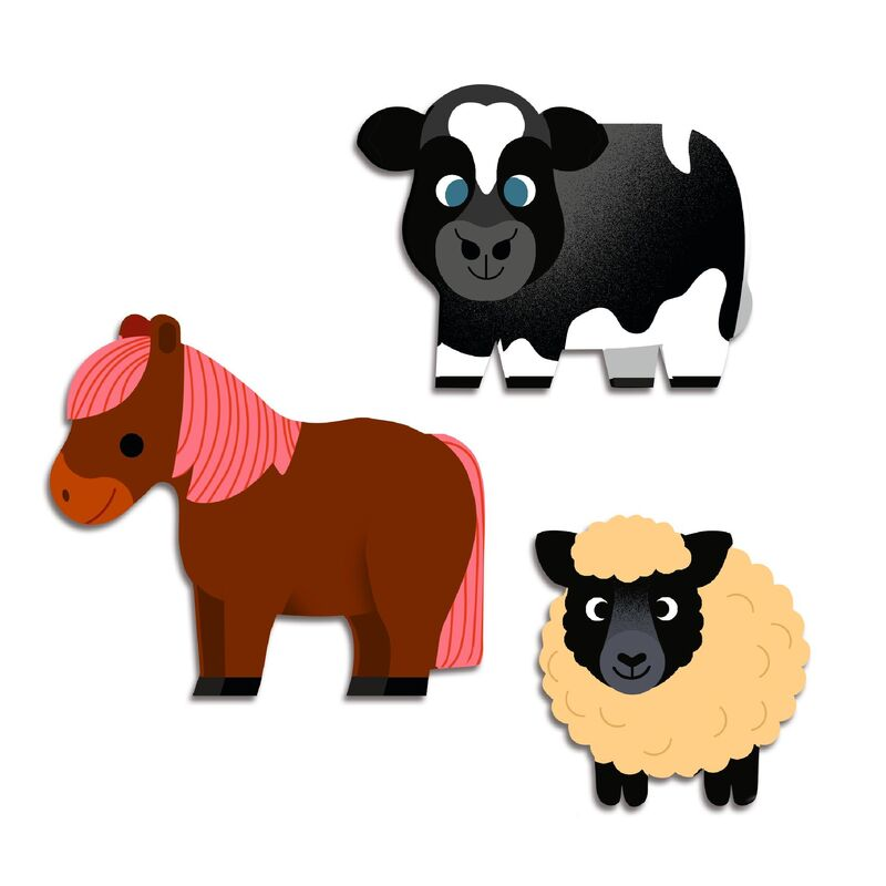Djeco - Farm Animals Sticker Set 62 Piece