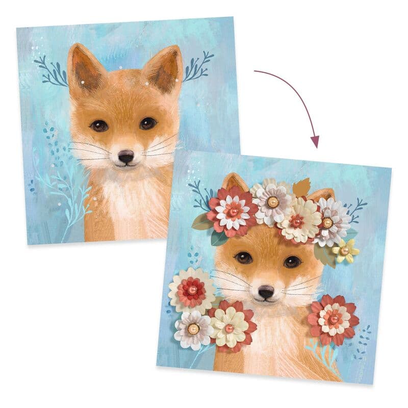 Djeco - Floral Wreaths 3D Pictures