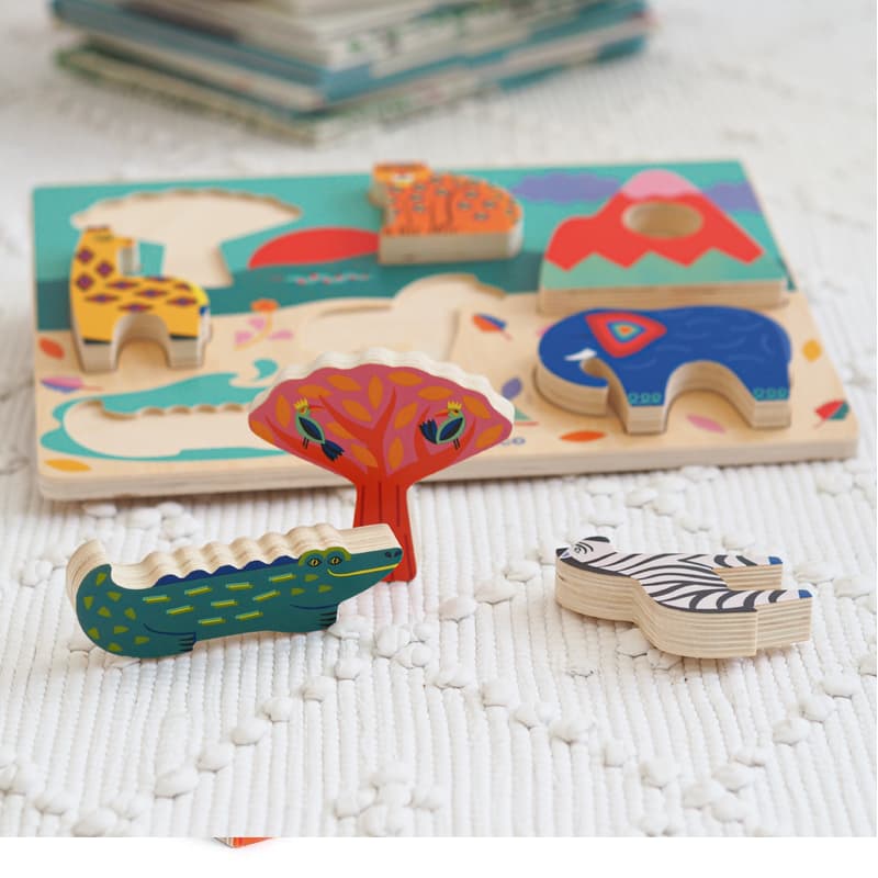 Djeco - Savana Story Wooden Puzzle