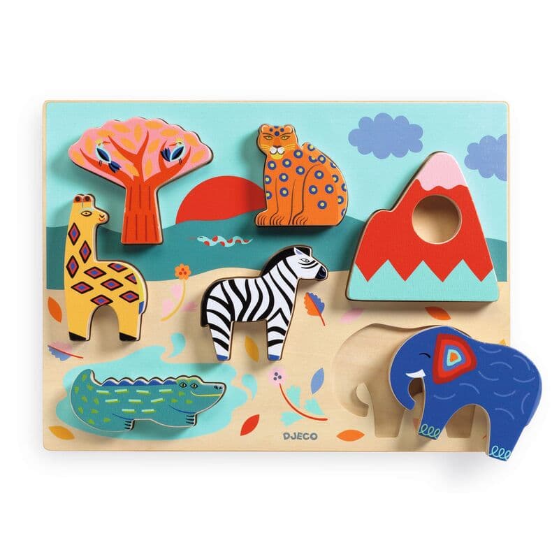 Djeco - Savana Story Wooden Puzzle