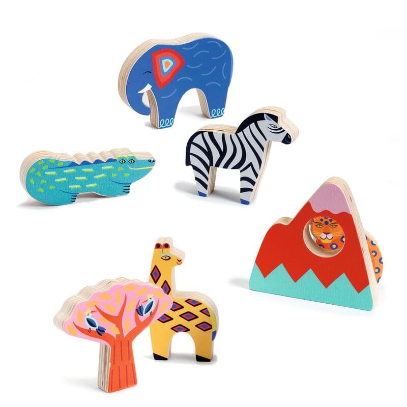 Djeco - Savana Story Wooden Puzzle