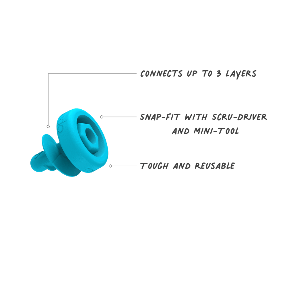 Makedo - STARTER | Upcycled Cardboard Construction Toolkit