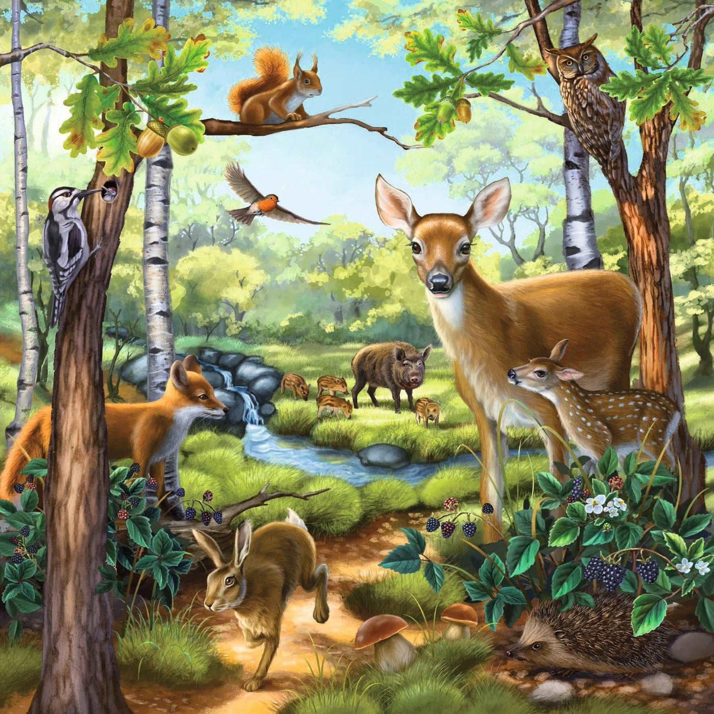 Ravensburger - Forest, Zoo And Pets 3 X 49 Pc Puzzle