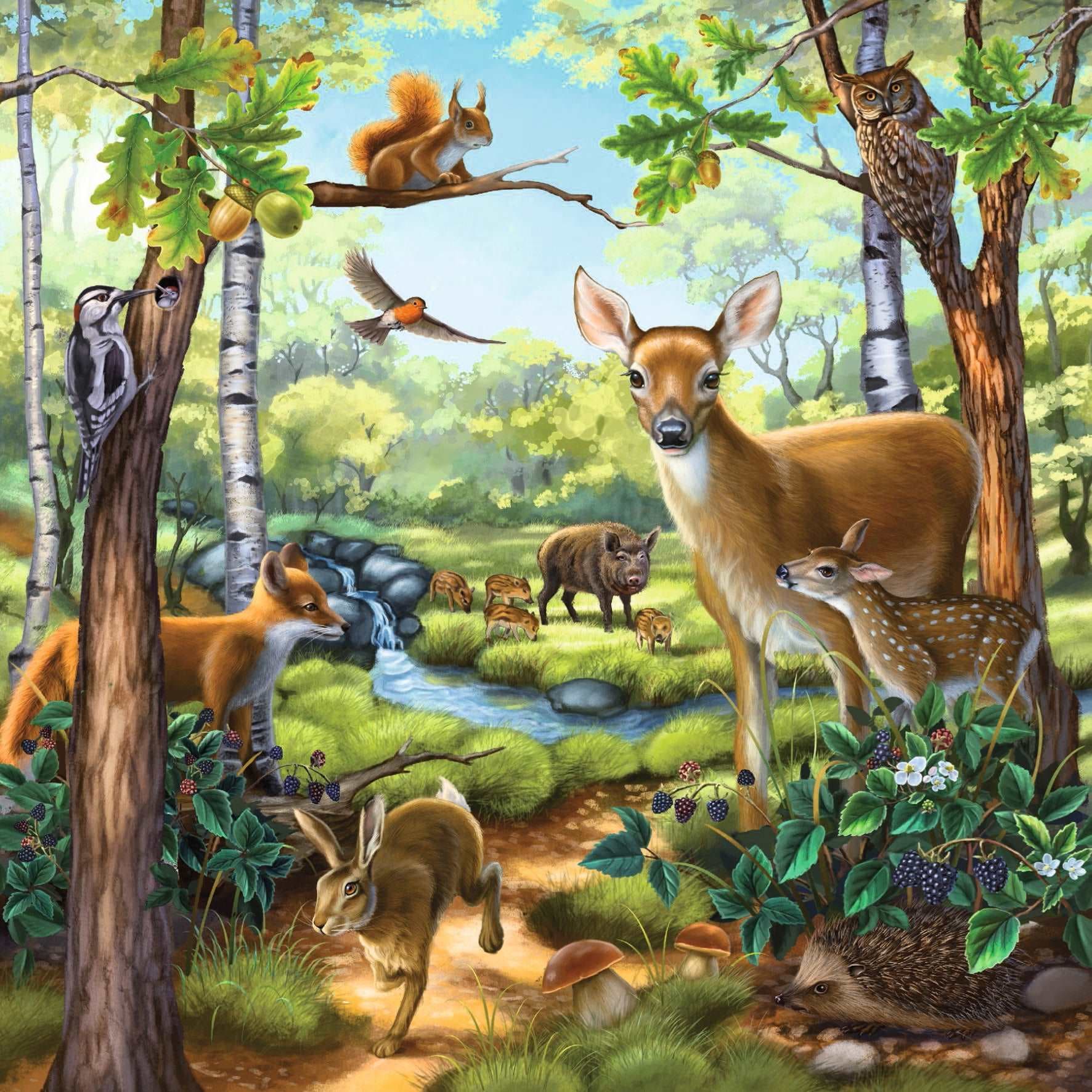Ravensburger - Forest, Zoo And Pets 3 X 49 Pc Puzzle