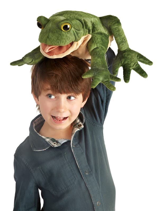 Folkmanis Green Toad Puppet