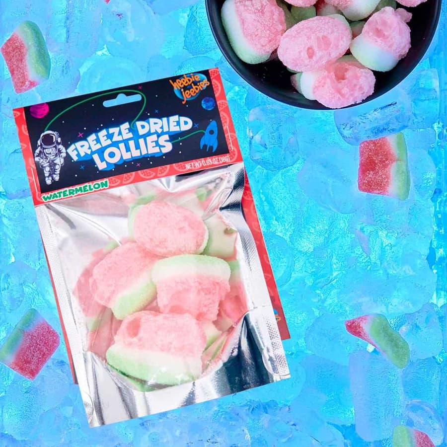 Heebie Jeebies Freeze-Dried Lollies Sour Watermelon
