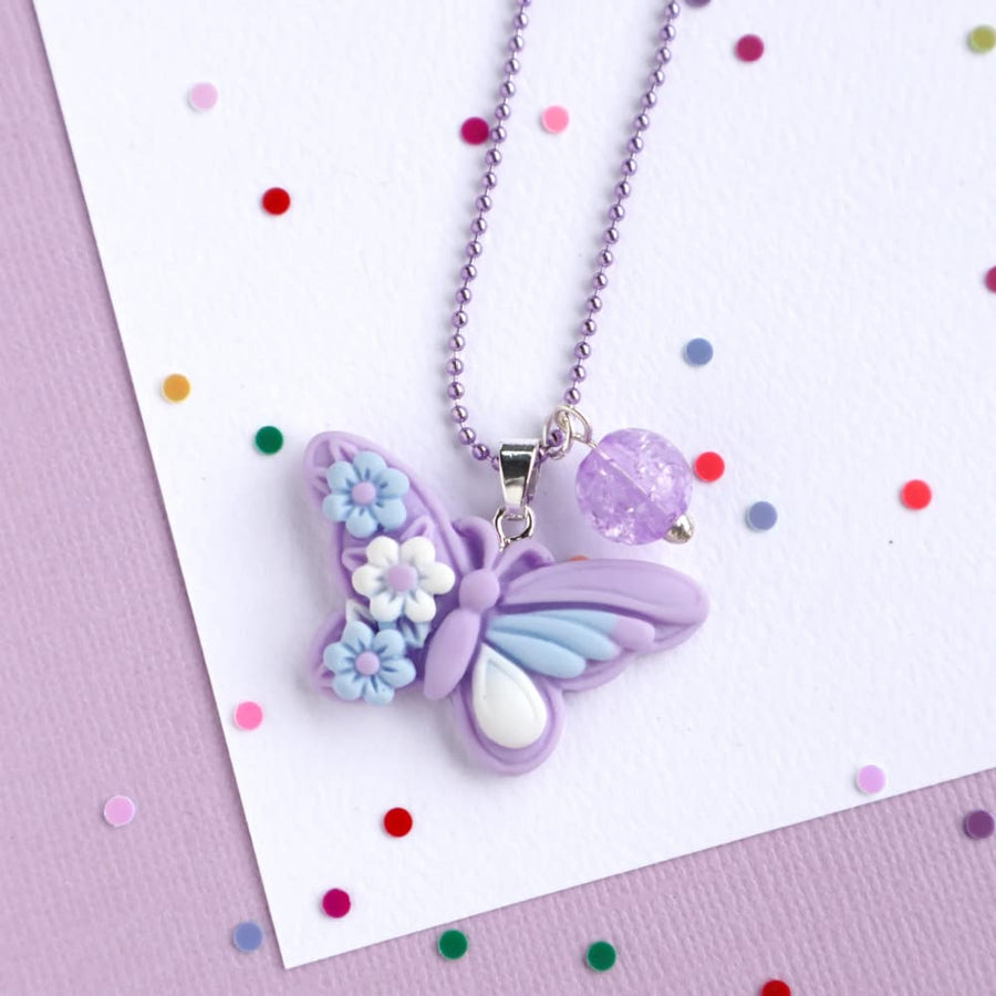 Lauren Hinkley - Lavender Butterfly Necklace