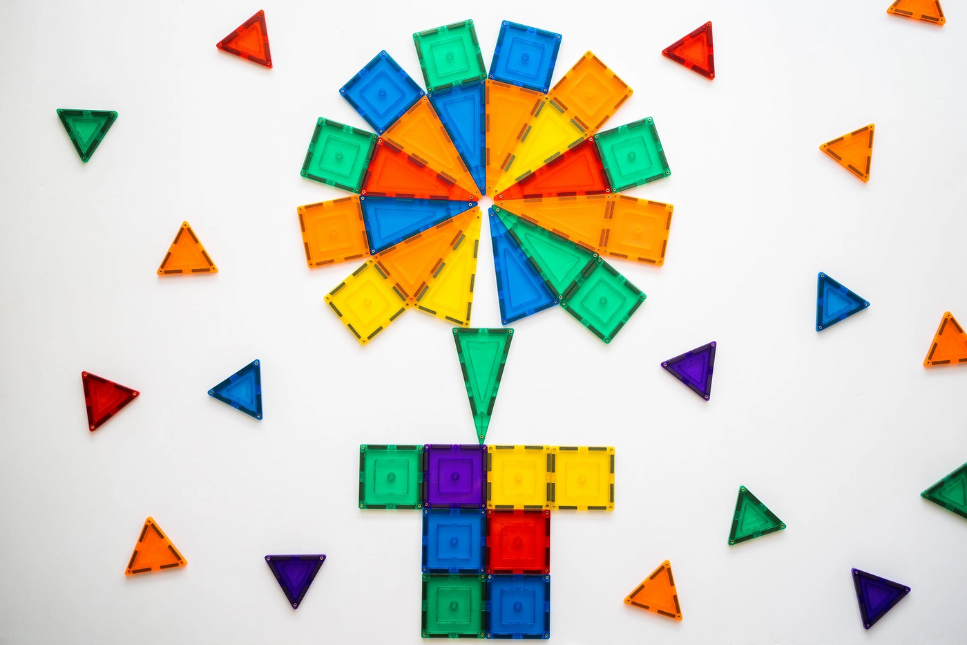 Learn and Grow - Magnetic Tiles 110 Pc