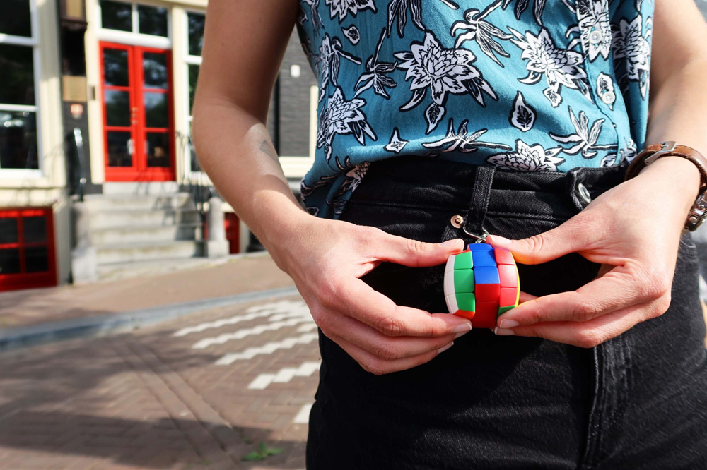 Mefferts Mini Cube Pillow Keychain