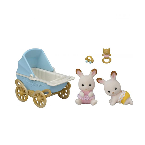 Sylvanian Families - 5432 Chocolate Rabbit Twin Set