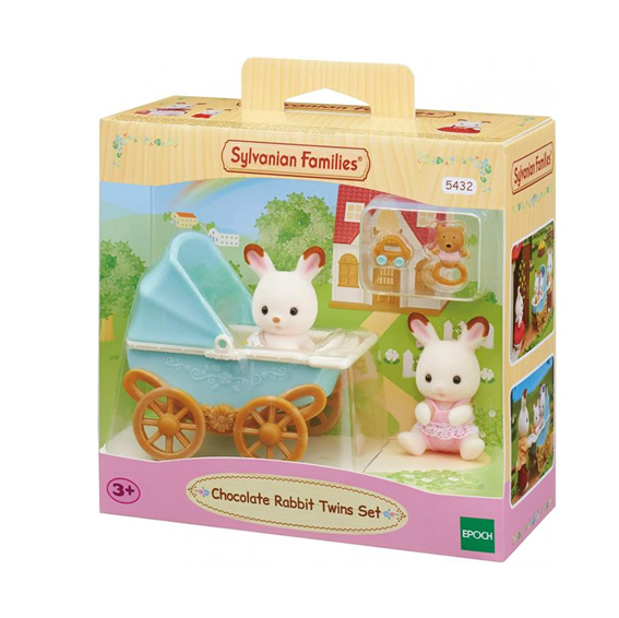 Sylvanian Families - 5432 Chocolate Rabbit Twin Set