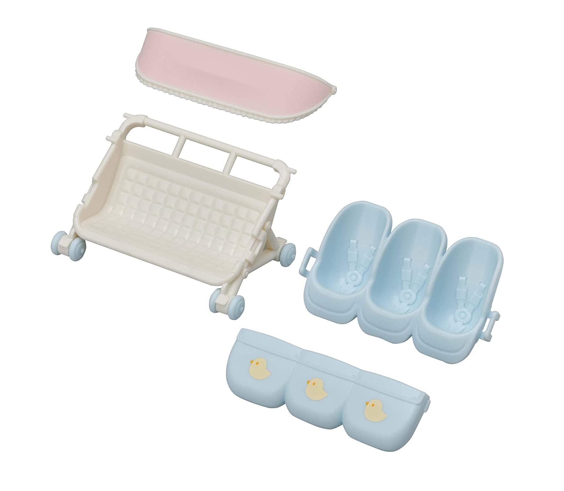 Sylvanian Families Triplets Stroller 5533 contents