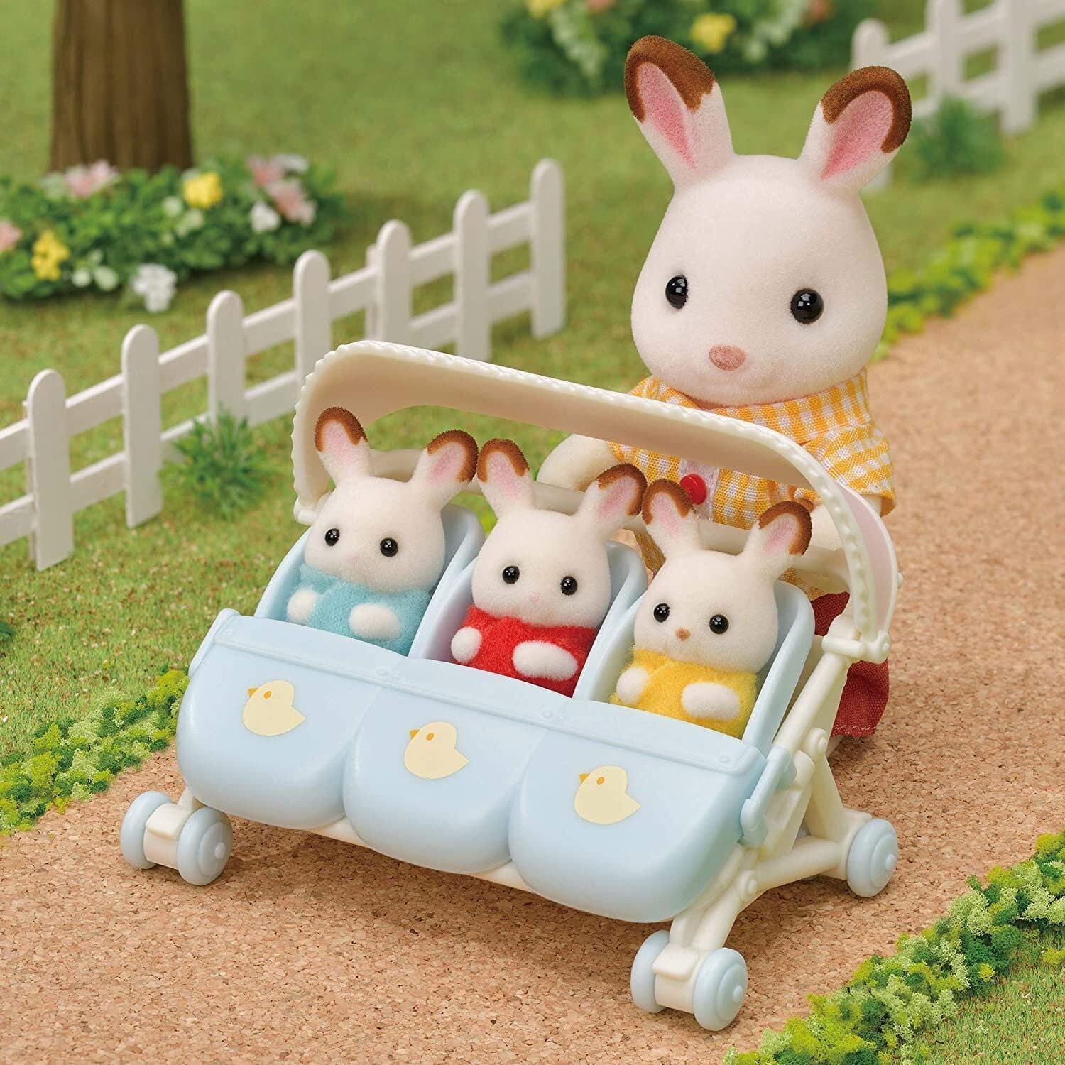 Sylvanian Families Triplets Stroller - figurines not included