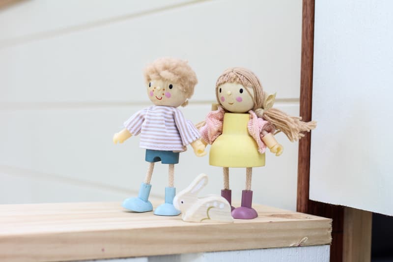 Tender Leaf Wooden Dolls - Amy and Rabbit