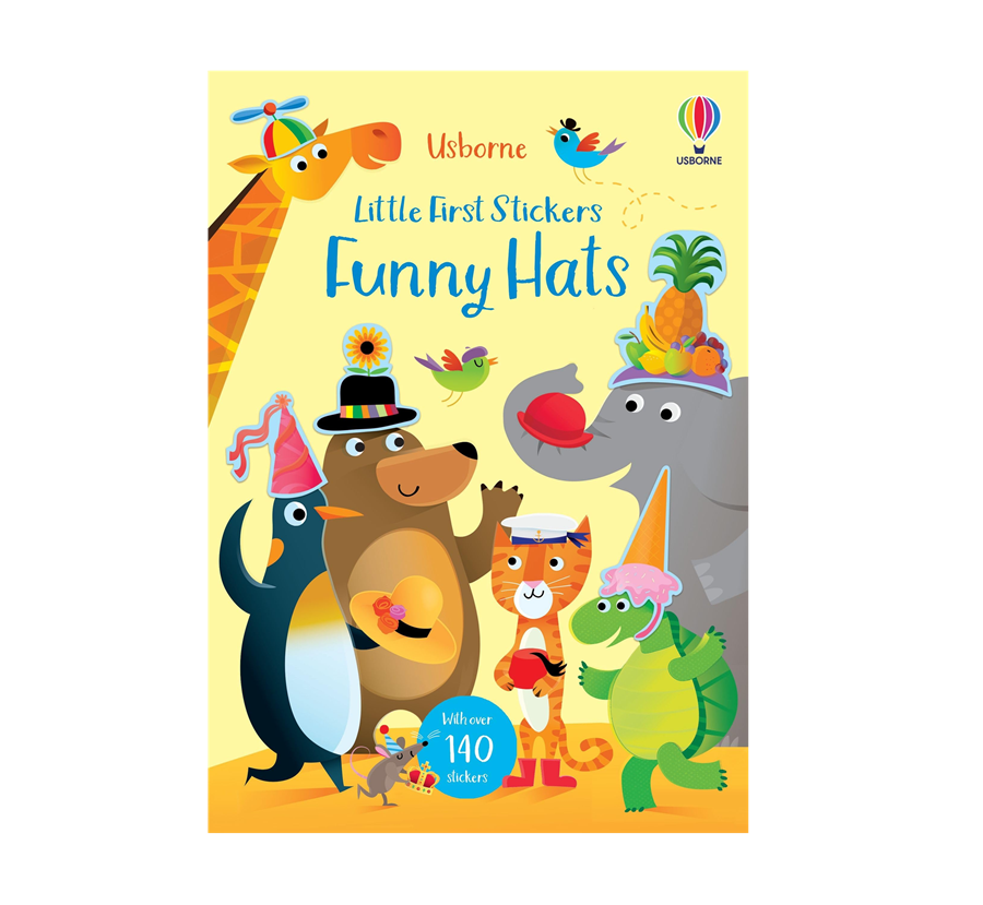 Usborne - Little First Stickers Funny Hats