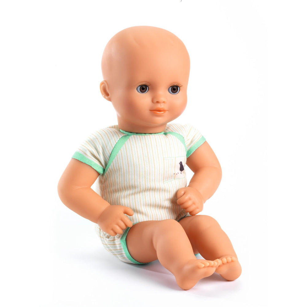 Djeco Pomea Soft Body Doll Pistachio - without outfit