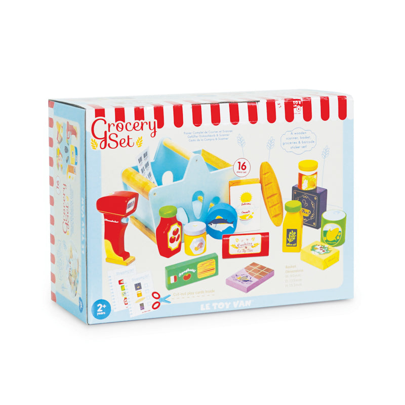 Le Toy Van Honeybake Grocery Set and Scanner in box