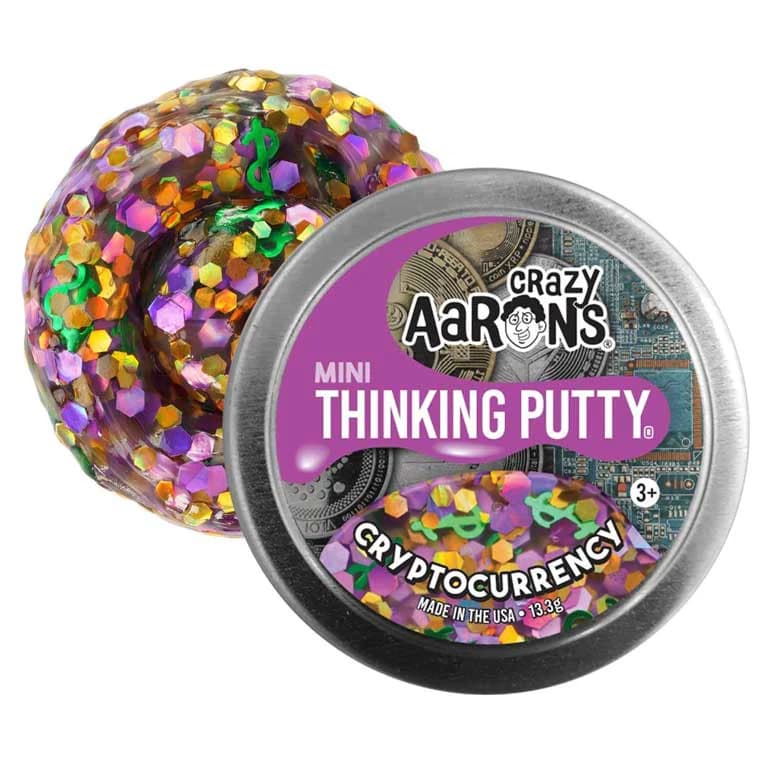 crazy Aarons Thinking Putty Mini - Cryptocurrency