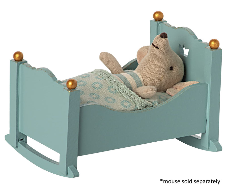Maileg - Cradle Baby Mouse Blue - mouse not included