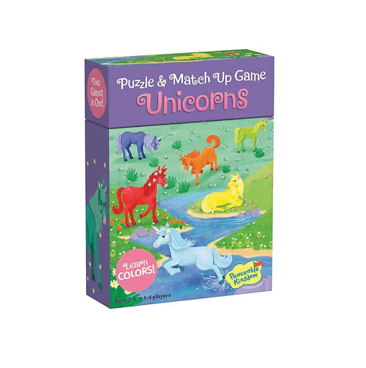 Match Up Game And Puzzle - Unicorns