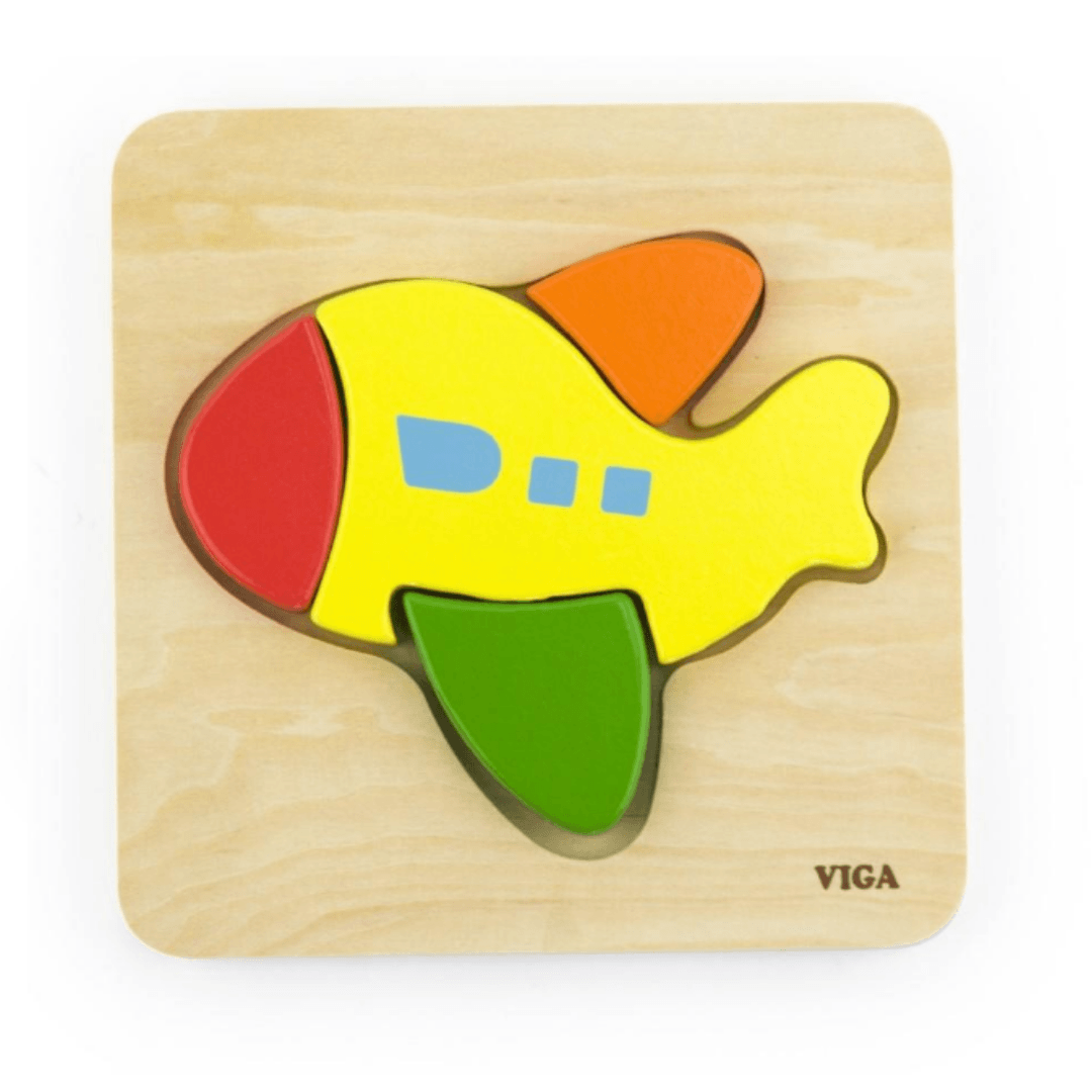 Viga Wooden Shape Block Pane Puzzle