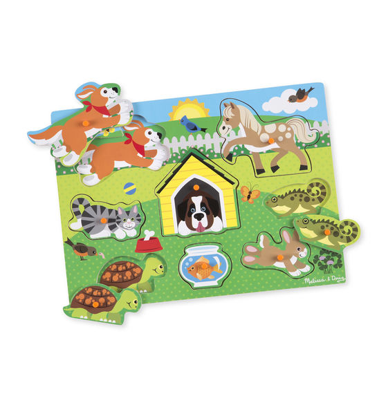 Melissa And Doug - Peg Puzzle Pets 8pc