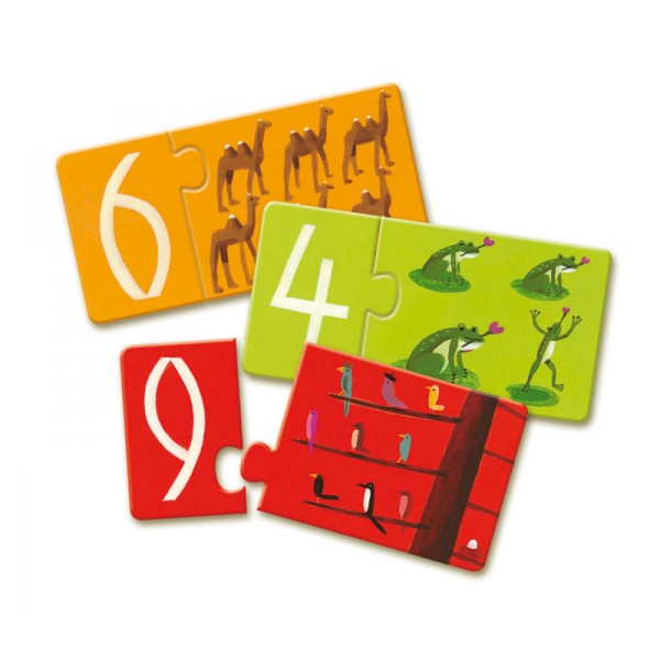 Djeco - Puzzle Duo Numbers