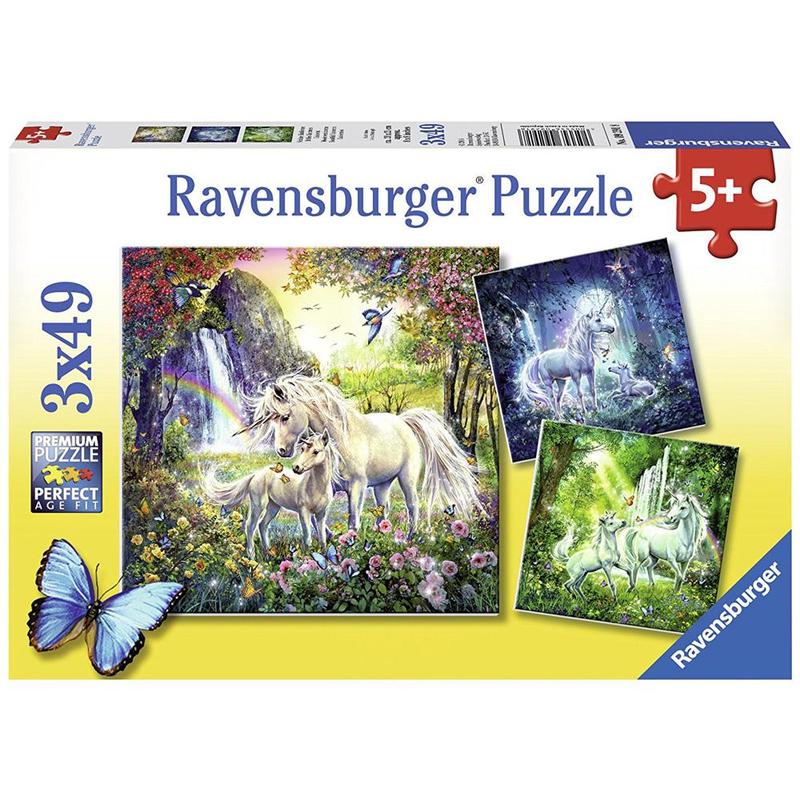 Ravensburger - Beautiful Unicorns 3 X 49 Pc Puzzle