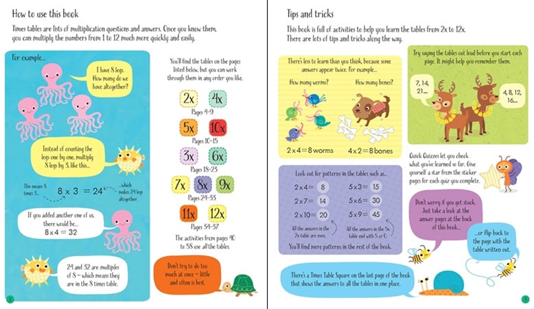 Usborne - Time Tables Activity Book