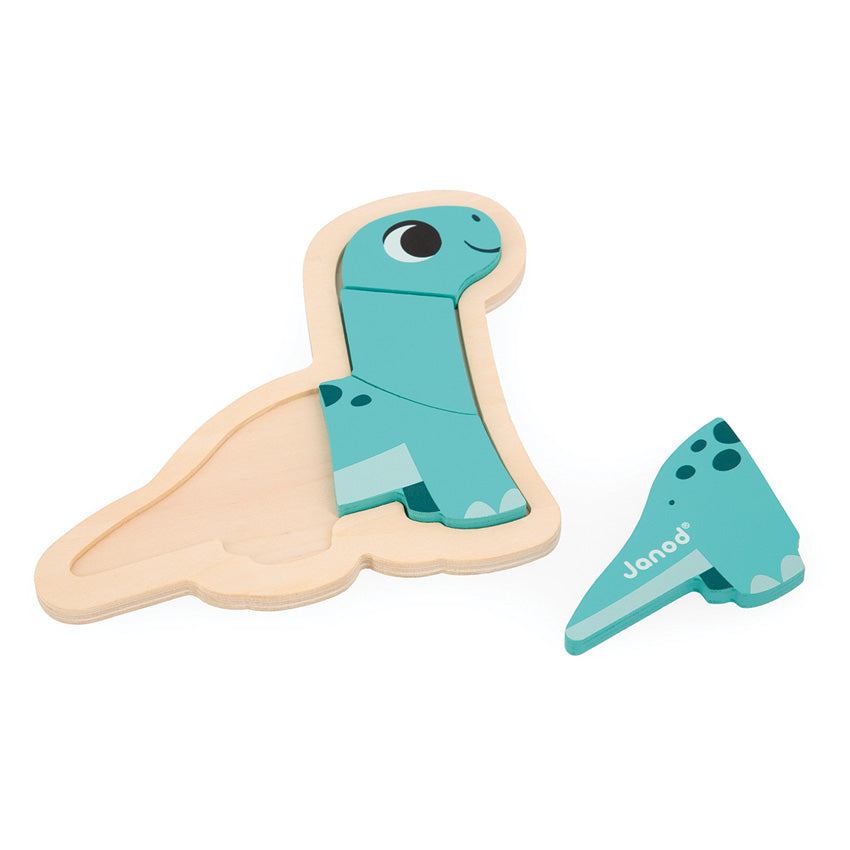 Janod - Dino Progressive Wood Puzzle