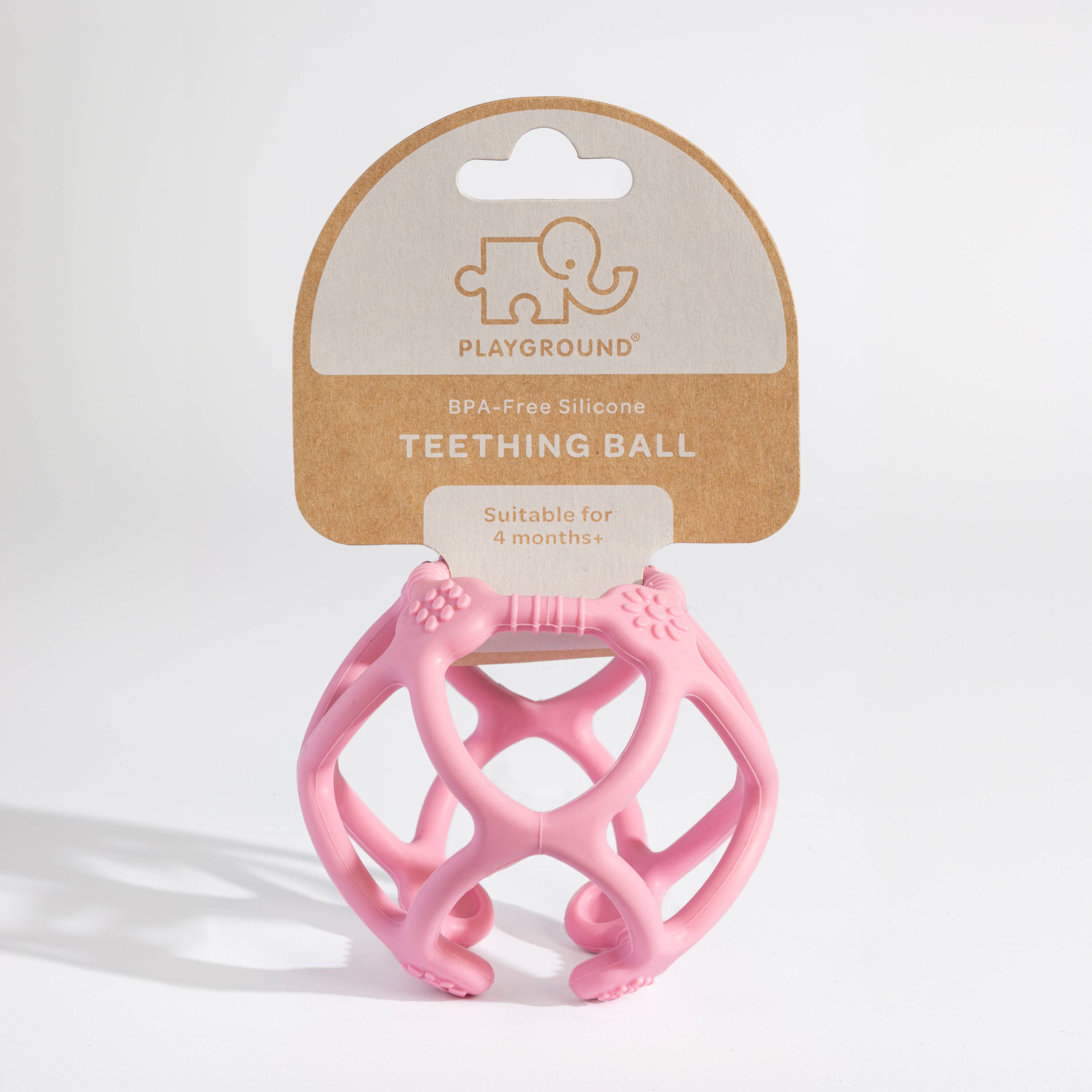 Playground - Silicone Teething Ball - Light Pink