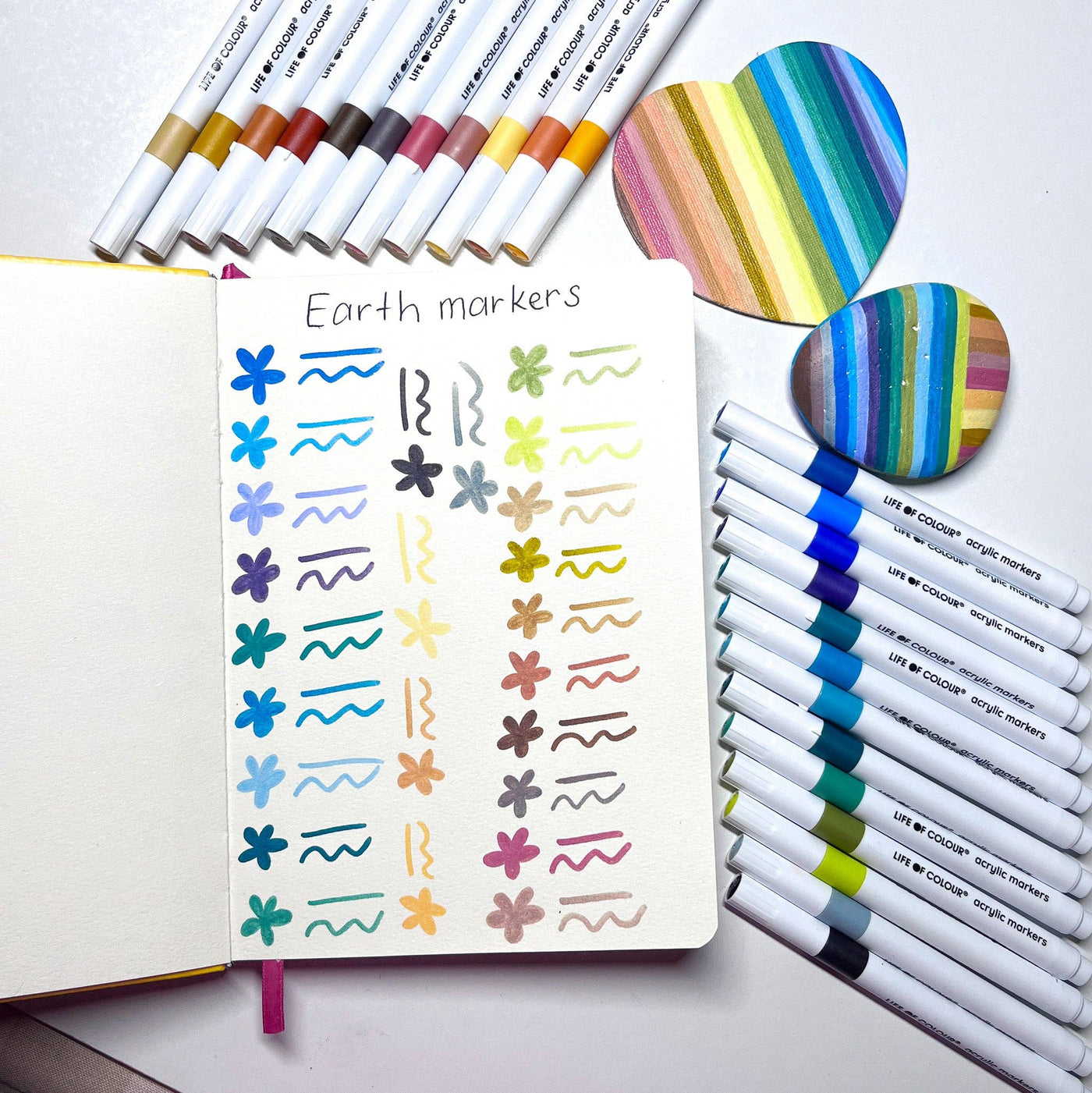 Life of Colour - Acrylic Markers - Earth Colours