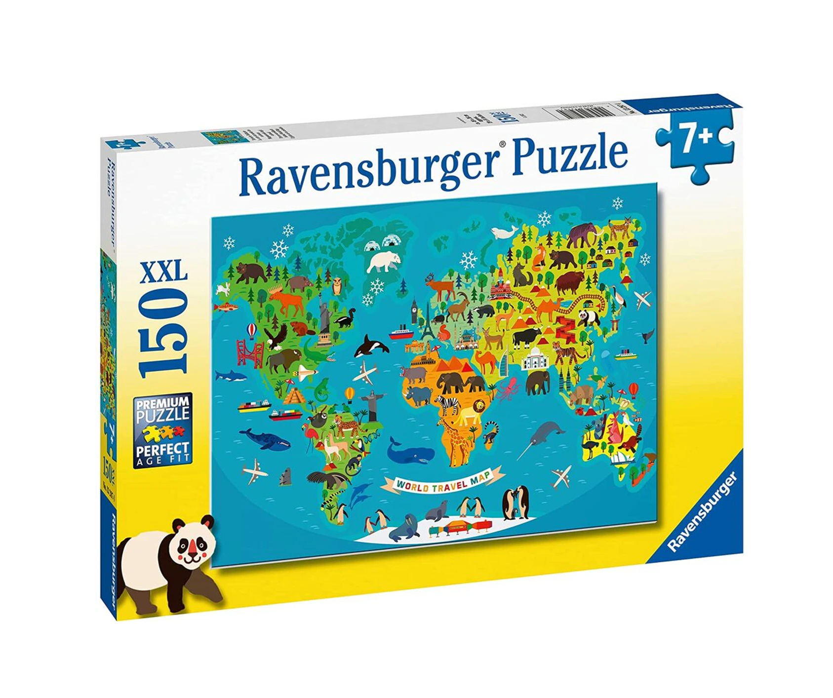Ravensburger - Animal World Map 150 Pc Puzzle