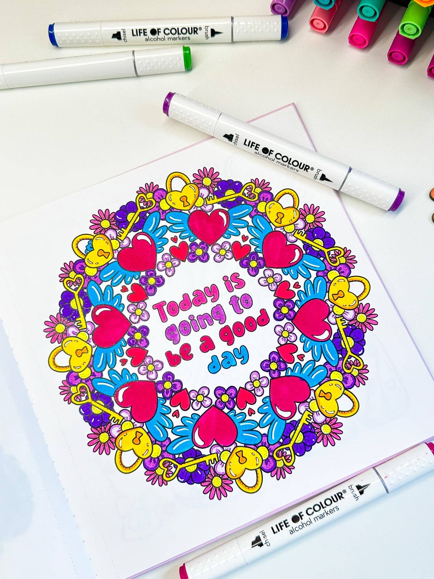 Life of Colour - Art Markers - 24 Alcohol Based, Dual Tip Markers