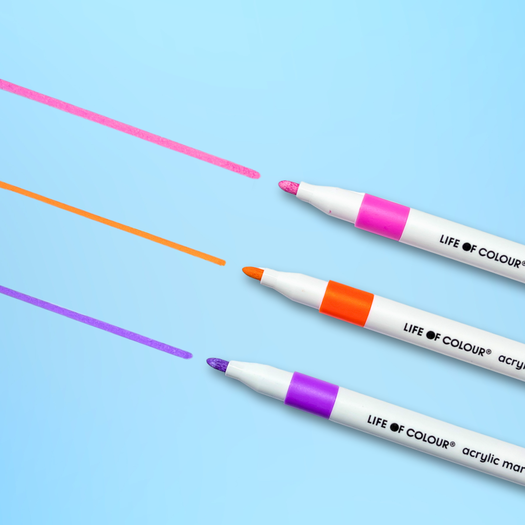 Life of Colour - Acrylic Markers Tutti Fruity - Set of 24