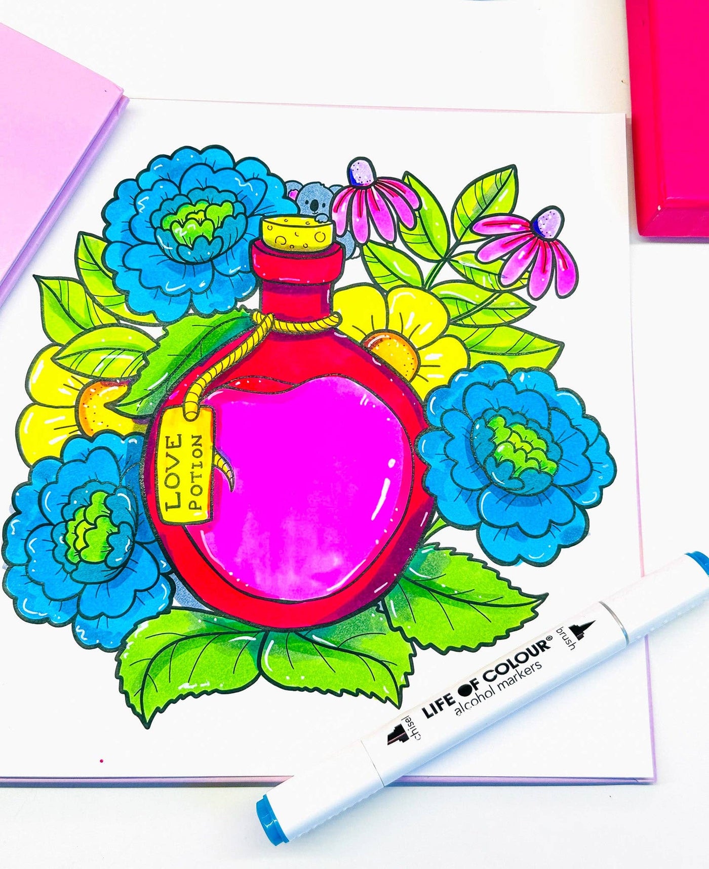 Life of Colour - Art Markers - 24 Alcohol Based, Dual Tip Markers