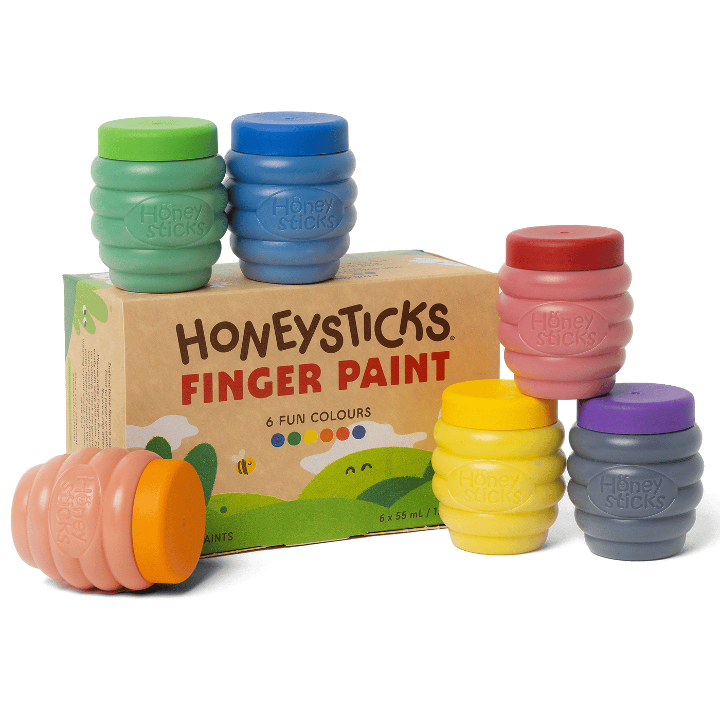 Honeysticks - Finger Paints 6pk 55ml