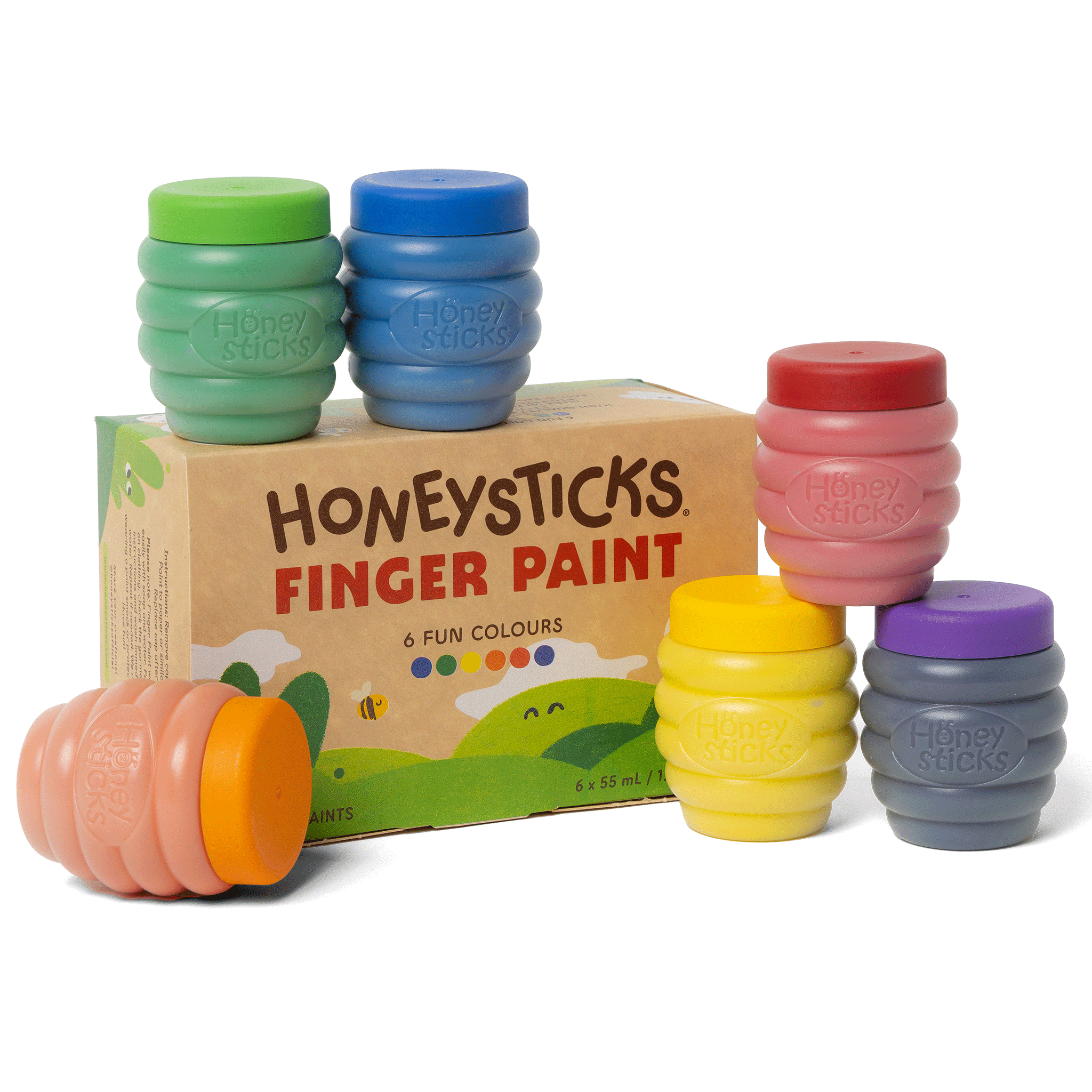 Honeysticks - Finger Paints 6pk 55ml