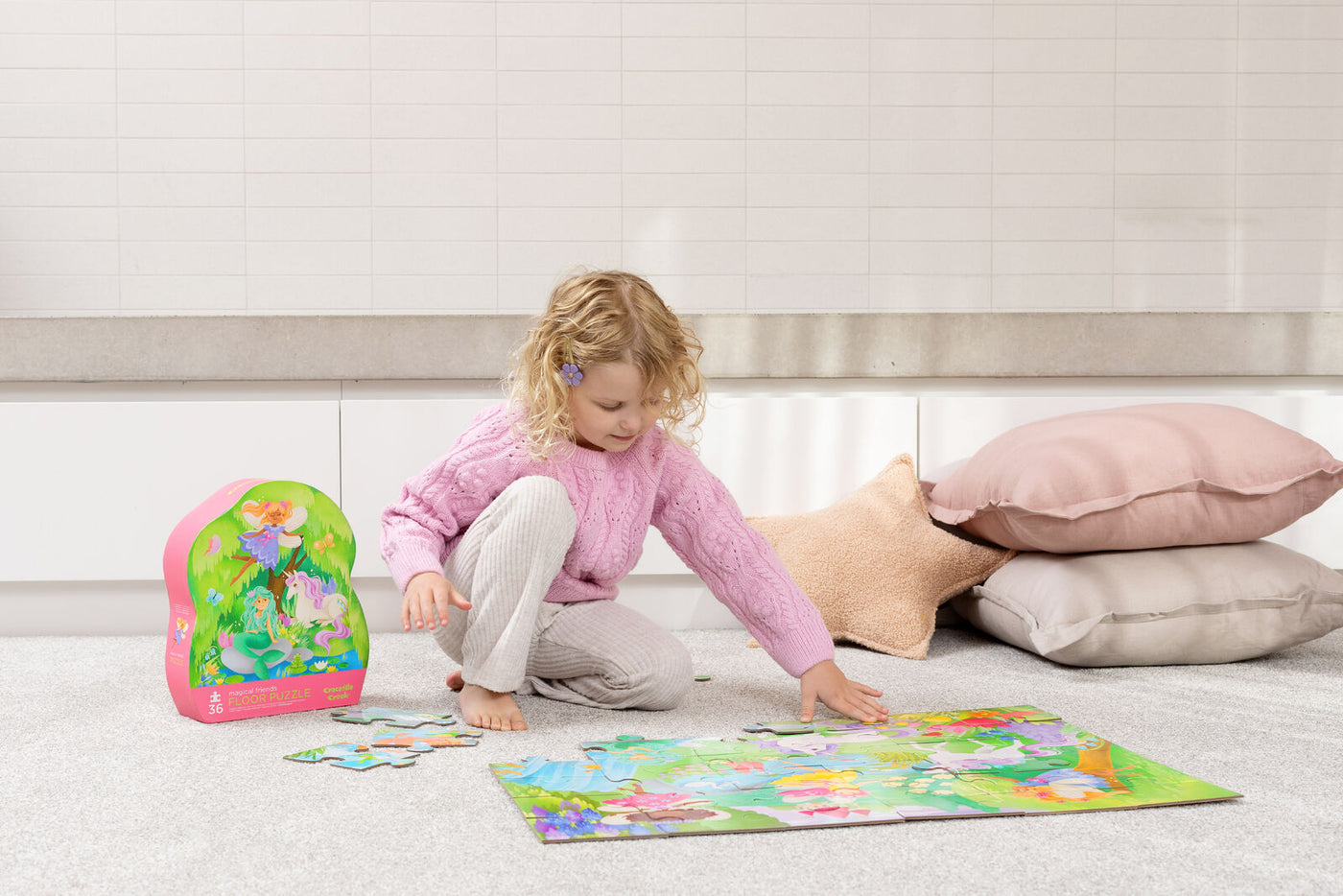 Crocodile Creek - Magical Friends Floor Puzzle 36 Pc